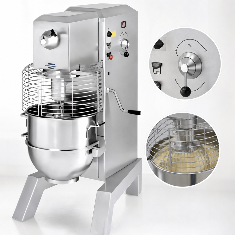 Product image #3 for Univex SRM60+ 60-Quart 3 HP Floor Model Planetary Mixer with Variable Speed Drive