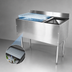 Thumbnail image #3 for CHOICE 42-Inch Underbar Combo Ice Bin/Cocktail Unit with 10-Circuit Cold Plate and Right-Side Bottle Well Storage