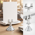 Thumbnail image #3 for Winco Harp Clip Tabletop Menu Card Holder with Heavy Cast Metal Base
