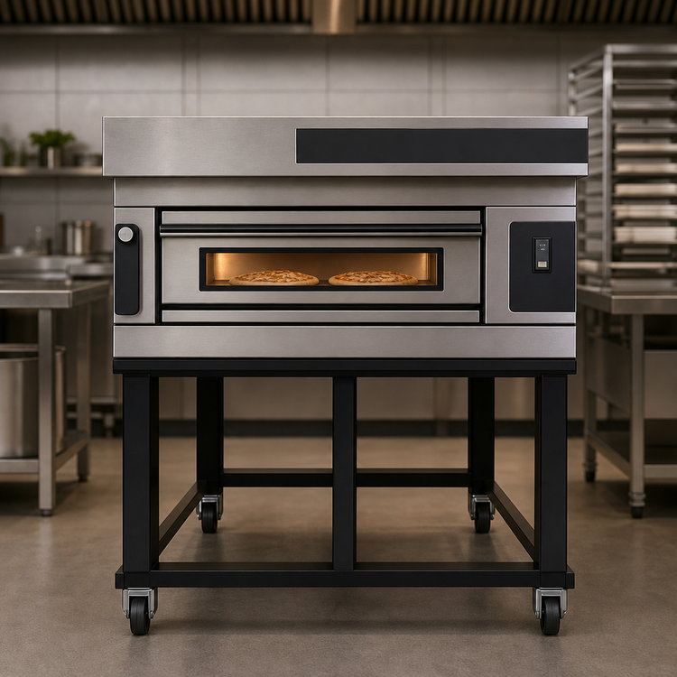 Product image #3 for Moretti Forni S50E serieS Electric Deck Pizza Oven with Stand, 1 Deck, 2-Pizza Capacity