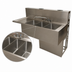 Thumbnail image #4 for 48-Inch Three-Compartment Underbar Slimline Sink with Left Drainboard