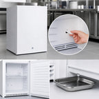 Thumbnail image #3 for Summit Commercial Accucold® FS30L7NZ Undercounter Nutrition Center Freezer, 1.8 Cu. Ft., White, Manual Defrost, Locking Reversible Door