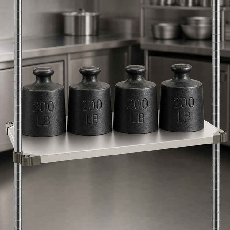 Product image #3 for Metro Super Erecta 42" W x 21" D Solid Autoclavable/Cart-Washable Stainless Steel Shelf