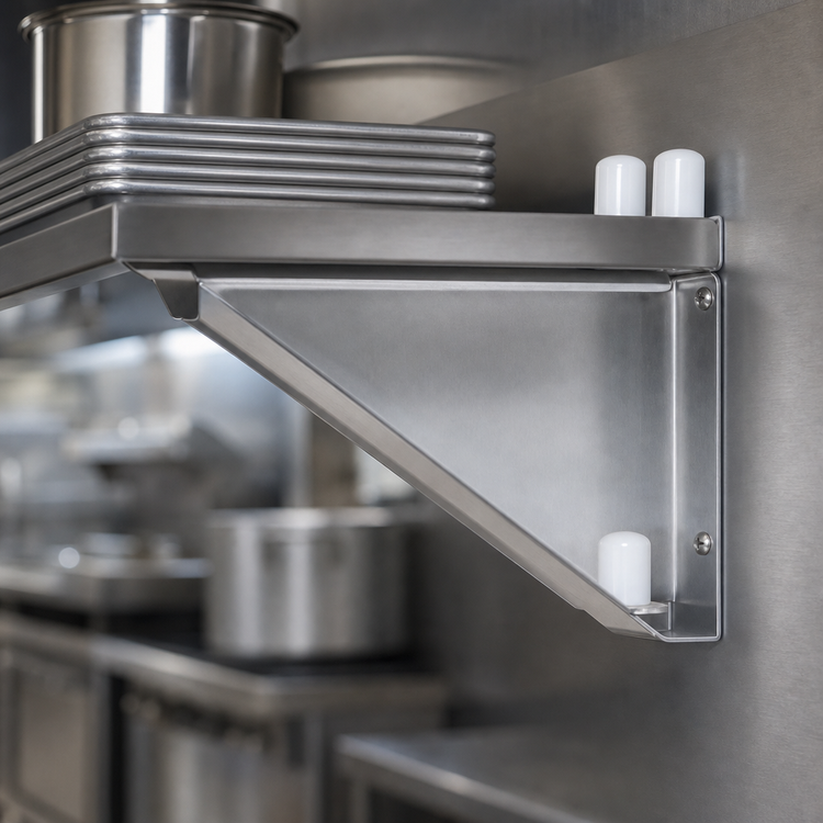 Product image #3 for Eagle Group Heavy Duty Double Knob Shelf C-Bracket, 24-Inch, Aluminum