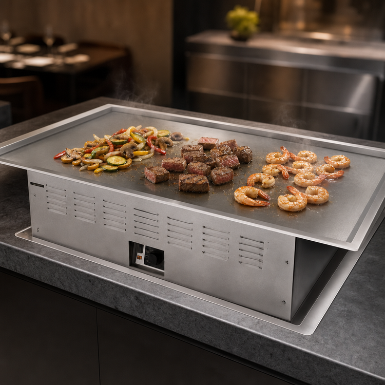 Product image #3 for Garland E22-36-36GMX Teppan-Yaki Drop-In Electric Griddle with 36" x 24-1/16" Grill Size