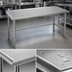 Thumbnail image #3 for Eagle Spec-Master Marine Series 30 x 30 Inch Square 14-Gauge Stainless Steel Work Table with Marine Edge