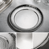 Thumbnail image #3 for American Metalcraft 14-Inch Round Hammered Stainless Steel Serving Tray