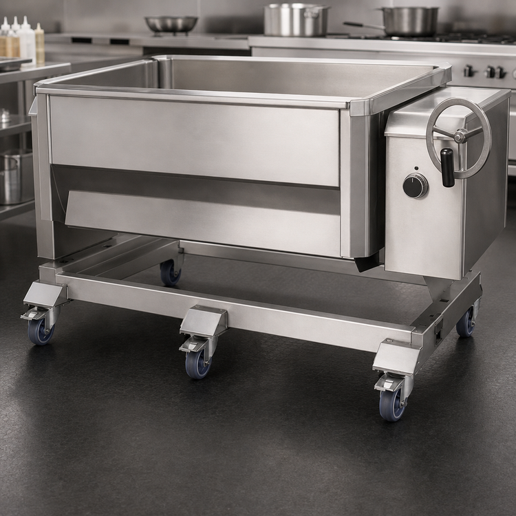 Product image #3 for Vulcan PRECIPAN 40 Gallon Caster Frame Kit for Braising Pan & Tilt Skillet