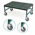 Thumbnail image #3 for QuadPlus Mobile Dunnage Rack with Valu-Gard Green Epoxy Posts, Louvered Polypropylene Mat, 800 lb Capacity, 36 x 18 x 14 Inches