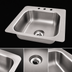 Thumbnail image #3 for Advance Tabco Smart Series 1-Compartment Self-Rim Drop-In Sink, 16 x 14 x 7-1/2-Inch Bowl, 304 Stainless Steel