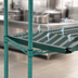 Thumbnail image #3 for QuadPlus 60 x 24 Inch Green Louvered Polymer Shelf Mat with Wire QuadTruss Frame