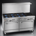 Thumbnail image #3 for Southbend Ultimate 60-Inch Gas Restaurant Range with 2 Standard Ovens, 6 Open Burners, and 24-Inch Charbroiler