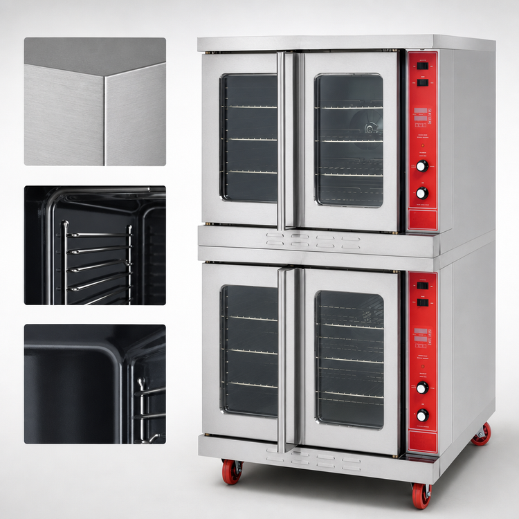 Product image #3 for Competitor Series® Full-Size Standard Depth LP Gas Convection Oven, 5-Pan Capacity