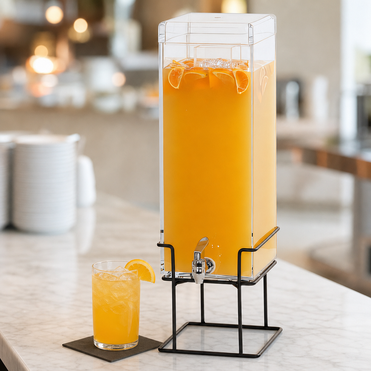 Product image #3 for Cal-Mil Milo Single 3-Gallon Square Ice Beverage Dispenser