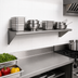 Thumbnail image #3 for Eagle BlendPort® 24-Inch W x 12-Inch D Wall-Mounted 430 Stainless Steel Wall Shelf