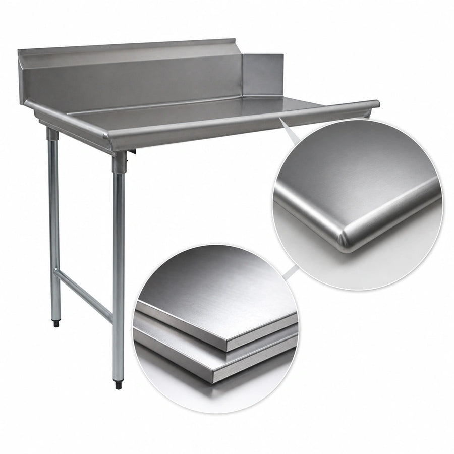 16-Gauge 304 Stainless Steel Top