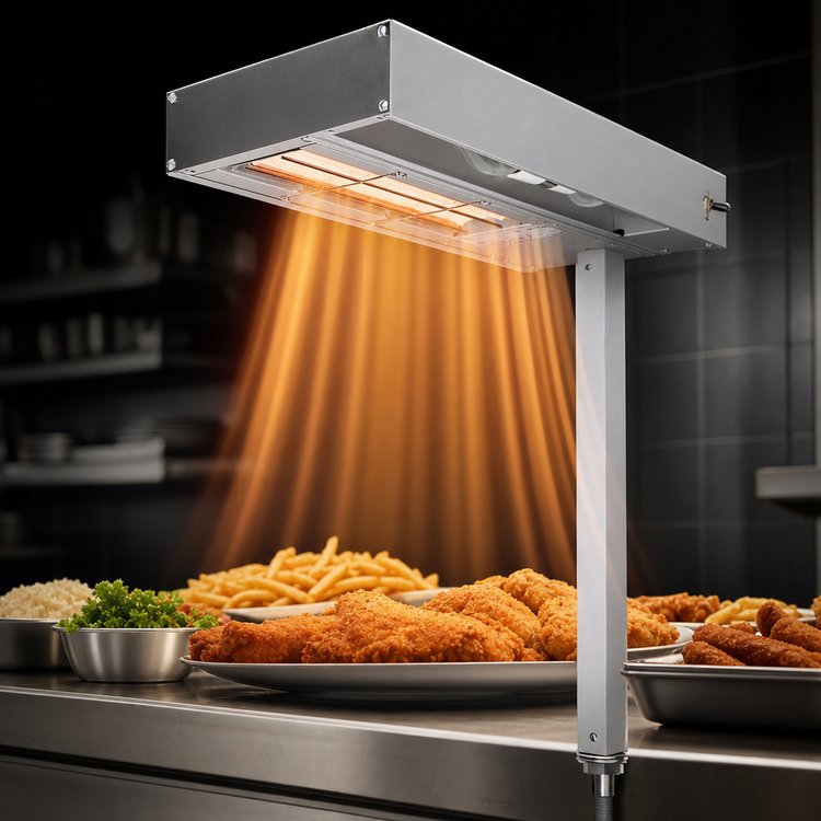 Product image #3 for Hatco Glo-Ray® 18-Inch Lighted Ceramic Fry Station Warmer