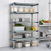 Thumbnail image #3 for MetroMax 4 All-Polymer Add-On Shelving Unit with 5 Open Grid Shelves, 30