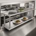 Thumbnail image #3 for Stainless Steel Pass-Thru Shelf with Overshelf