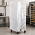 Thumbnail image #3 for Enclosed Heavy Duty Plastic Bun Pan Rack Cover with Clear Front