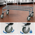 Thumbnail image #3 for Quantum Mobile Wire Dunnage Platform Rack, Gray Epoxy Antimicrobial Finish, 30 x 24 x 12 Inches