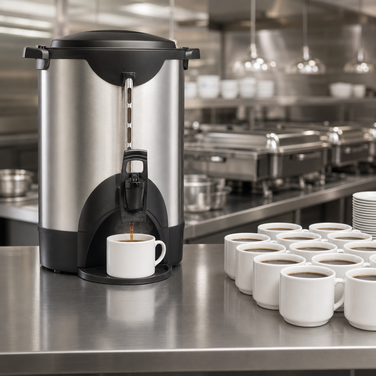 Product image #3 for Hamilton Beach Commercial 75-Cup Stainless Steel Coffee Urn