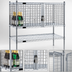 Thumbnail image #3 for Eagle Group Chrome Security Module Enclosure Kit for 24 x 60 Wire Shelving with Hinged Doors