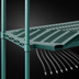 Thumbnail image #3 for Eagle QuadPLUS Louvered Polymer Shelf Mat, 72W x 18D, Green