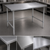 Thumbnail image #3 for John Boos Stallion 84-Inch x 24-Inch Stainless Steel Top Work Table with Safety Edge