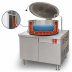 Thumbnail image #3 for Crown DMT-30 30 Gallon Direct Steam Tilting Kettle with Cabinet Base