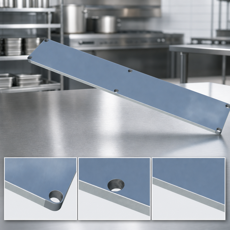 Product image #3 for Sapphire Manufacturing 79 x 31-Inch Galvanized Steel Undershelf for Commercial Work Tables