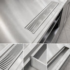 Thumbnail image #3 for John Boos URN4-24-W 24-Inch Weld-In Urn Trough, Removable Grate, 1-Inch MPT Drain, Stainless Steel