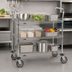 Thumbnail image #3 for Metro Super Erecta 3-Shelf Heavy-Duty Chrome Plated Utility Cart