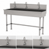 Thumbnail image #3 for Advance Tabco 60-Inch 3-Station ADA Compliant Freestanding Multiwash Hand Sink with Electronic Faucets