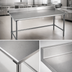 Thumbnail image #3 for Deluxe Series Stainless Steel Work Table with 4-1/2 Inch Backsplash, 84 x 30 Inches