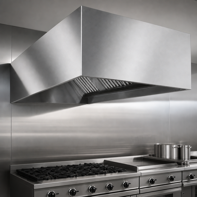 Product image #3 for SpecAir HEB96-78 Wall Type 78 Inch Exhaust-Only Commercial Kitchen Hood