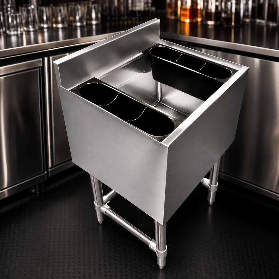 18-Gauge 304 Stainless Steel Construction