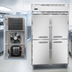 Thumbnail image #3 for Continental Refrigerator D2FNHD Designer Line Two-Section Reach-in Freezer with Half-Height Solid Doors