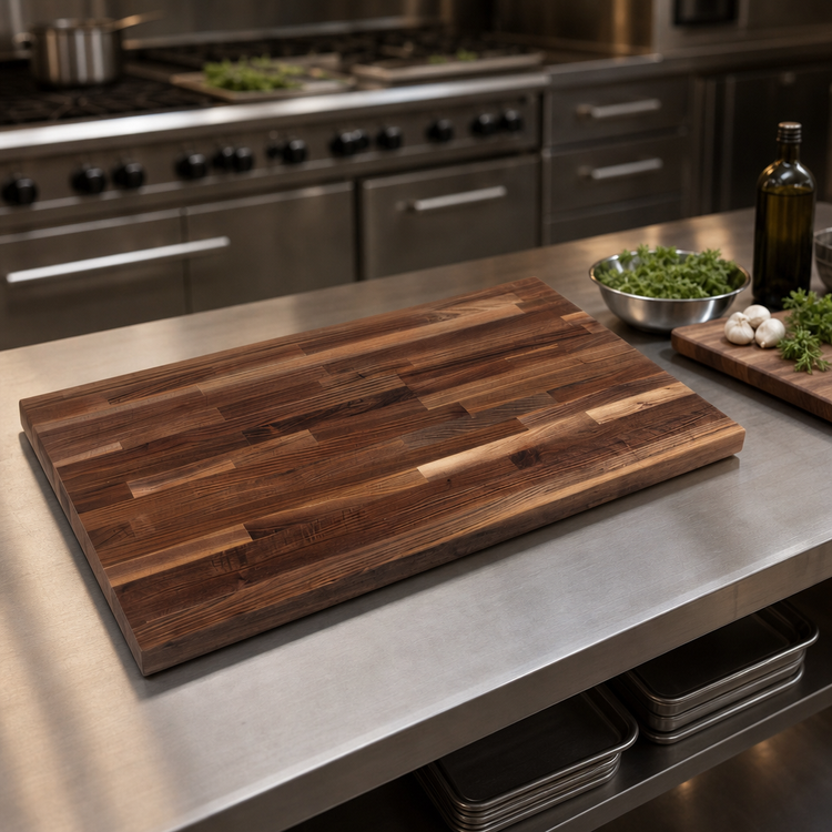 Product image #3 for Boos Block American Black Walnut Blended Edge Grain Kitchen Countertop, 60 x 38 x 1-1/2 Inch