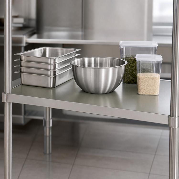 Product image #3 for Eagle Valu-Gard 24 Inch x 21 Inch Solid Shelf with Marine Edge, Green Epoxy-Coated Galvanized Steel