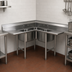 Thumbnail image #3 for 314 Series Corner 3-Compartment 16-Gauge 304 Stainless Steel Sink with Dual 18-Inch Drainboards