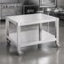 Thumbnail image #3 for Garland 60-Inch Stainless Steel Heavy-Duty Counter Equipment Stand with Shelf and Casters