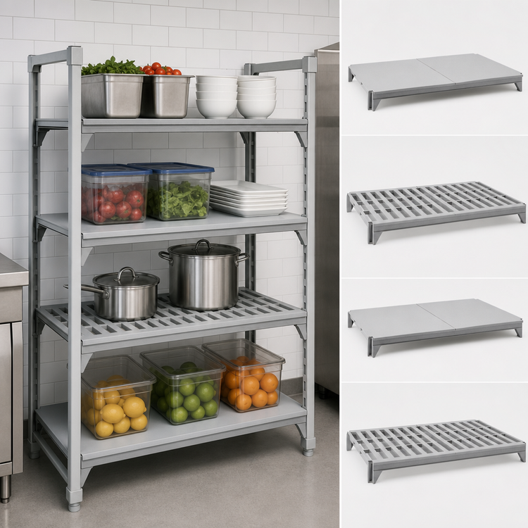 Product image #4 for Camshelving Premium 18-Inch x 54-Inch 4-Shelf Vented and Solid Polymer Shelf Kit