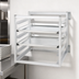 Thumbnail image #3 for Wall Mounted Aluminum Sheet Pan Rack, Side-Load, 6 Full-Size Pan Capacity