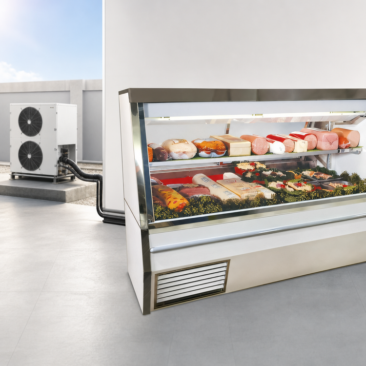 Product image #3 for Howard-McCray 34N Series Remote Double-Duty Full-Service Deli Meat & Cheese Service Case, 96 Inches, LED, White