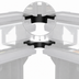 Thumbnail image #4 for Cambro Versa Food Bar Corner Connector, 36 x 36 x 4-1/4 Inch, Black