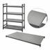 Thumbnail image #3 for Cambro Camshelving Basics Plus Stationary 4-Shelf Solid Shelf Kit, 18 x 42 Inches, Brushed Graphite