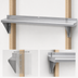 Thumbnail image #3 for Advance Tabco Special Value Series 72 Inch x 15 Inch Wall-Mounted Stainless Steel Shelf