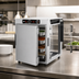 Thumbnail image #3 for Metro HotBlox Wide 8-Pan Pass-Thru Countertop/Stacking Hot Food Holding Cabinet, Solid Front/Clear Rear Doors