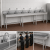 Thumbnail image #3 for Advance Tabco 120-Inch 6-Station ADA Freestanding Multiwash Hand Wash Sink with 6 Faucets